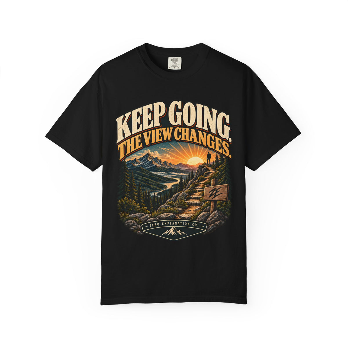 Keep Going The View Changes Vintage Graphic Tee