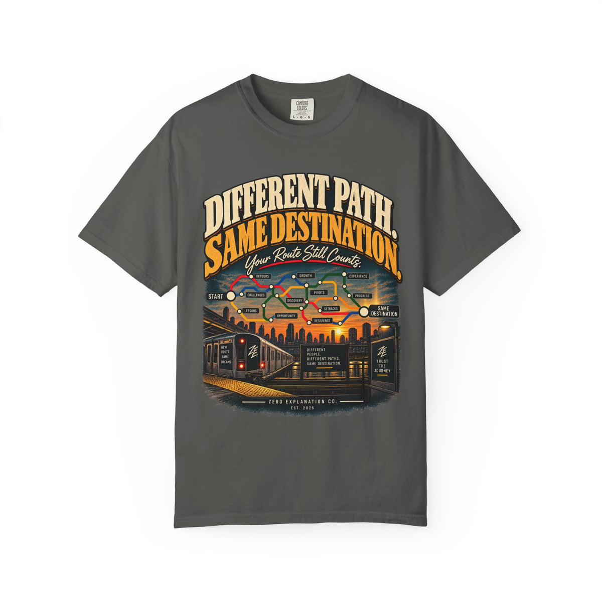 Different Path, Same Destination Graphic Tee