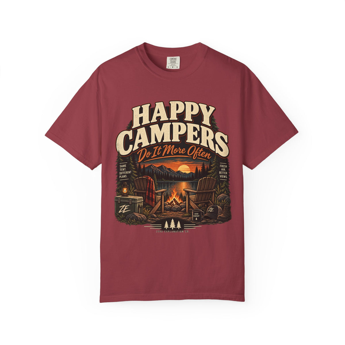Happy Campers Do It More Often Vintage Camping Tee