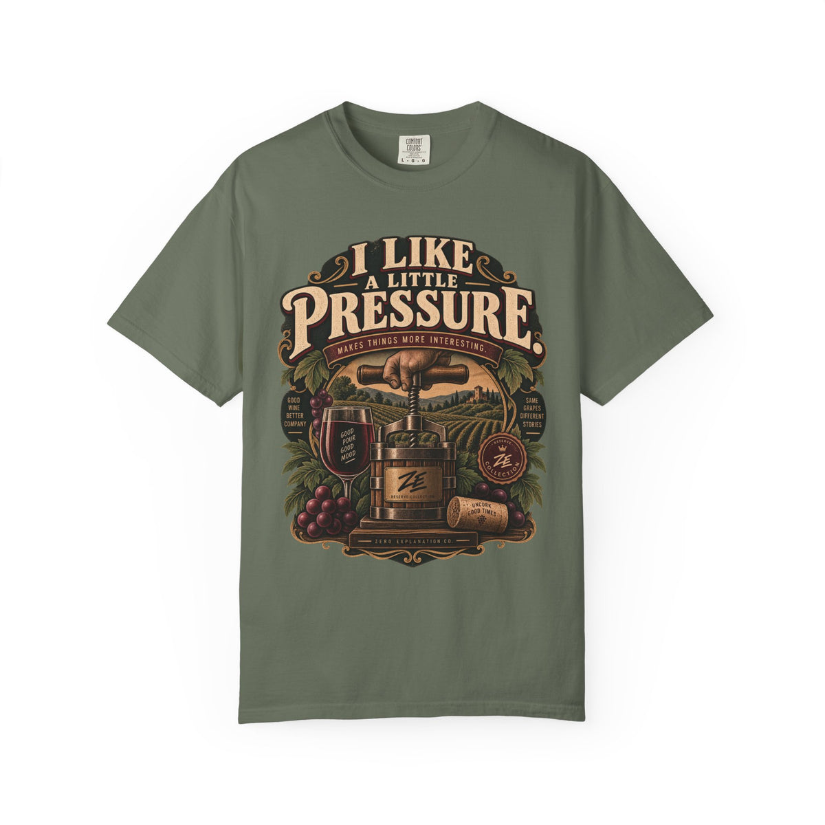 I Like a Little Pressure Vintage Wine Graphic Tee