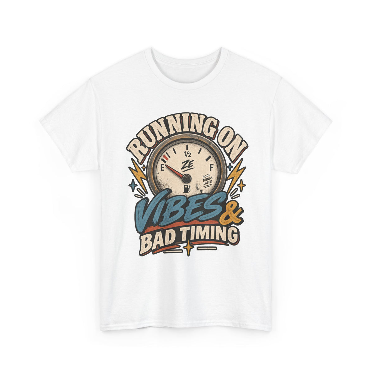 Running on Vibes & Bad Timing Graphic Tee