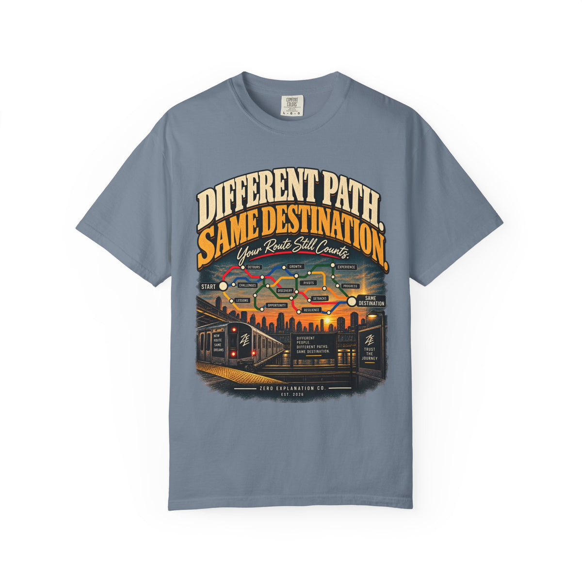 Different Path, Same Destination Graphic Tee