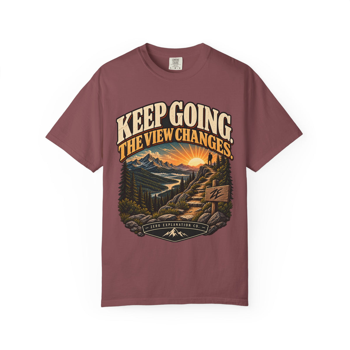 Keep Going The View Changes Vintage Graphic Tee