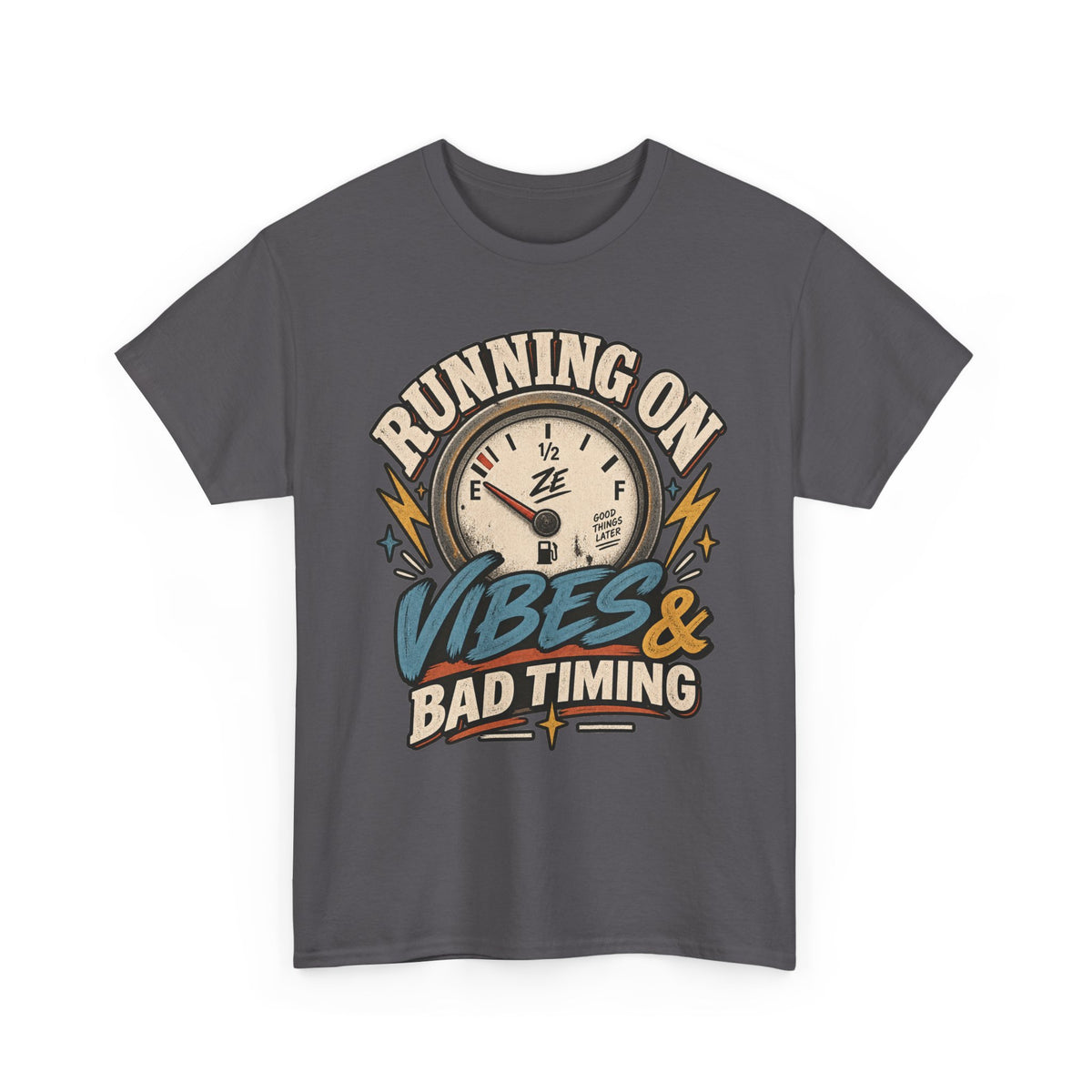Running on Vibes & Bad Timing Graphic Tee
