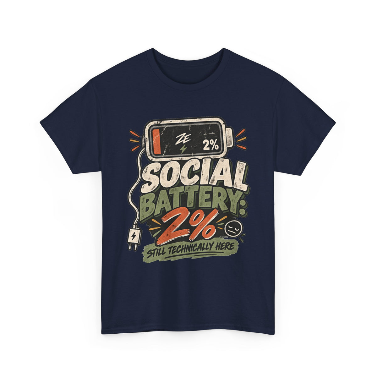 Social Battery 2% Graphic Tee