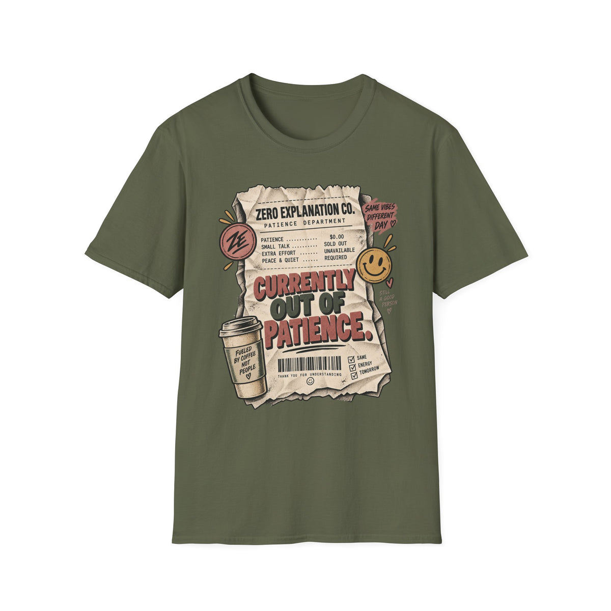 Currently Out of Patience Graphic Tee