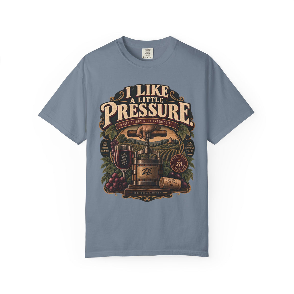 I Like a Little Pressure Vintage Wine Graphic Tee