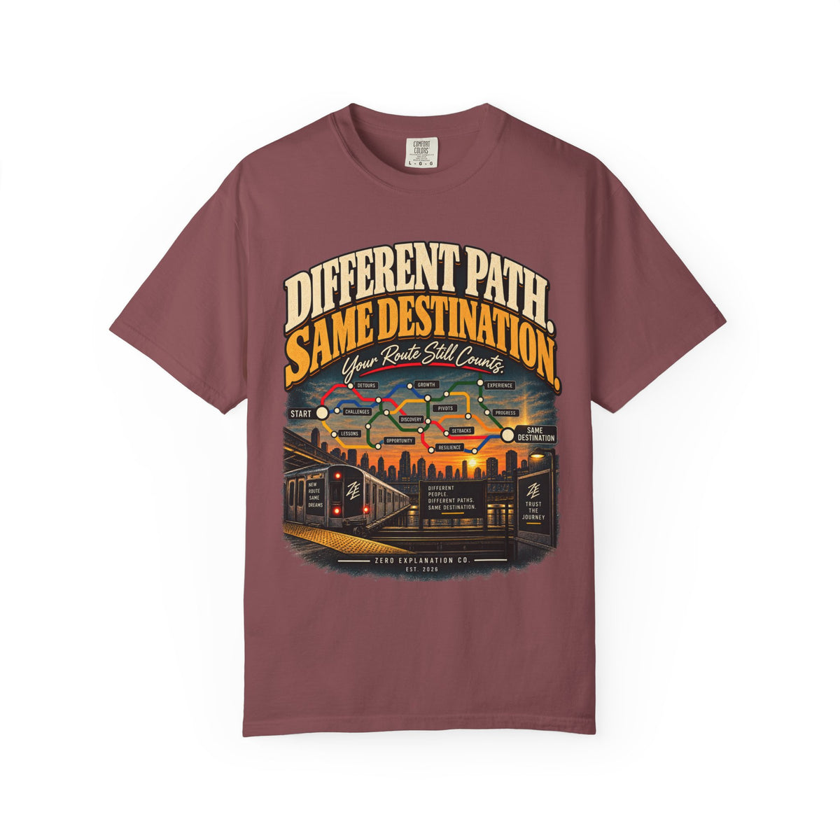 Different Path, Same Destination Graphic Tee
