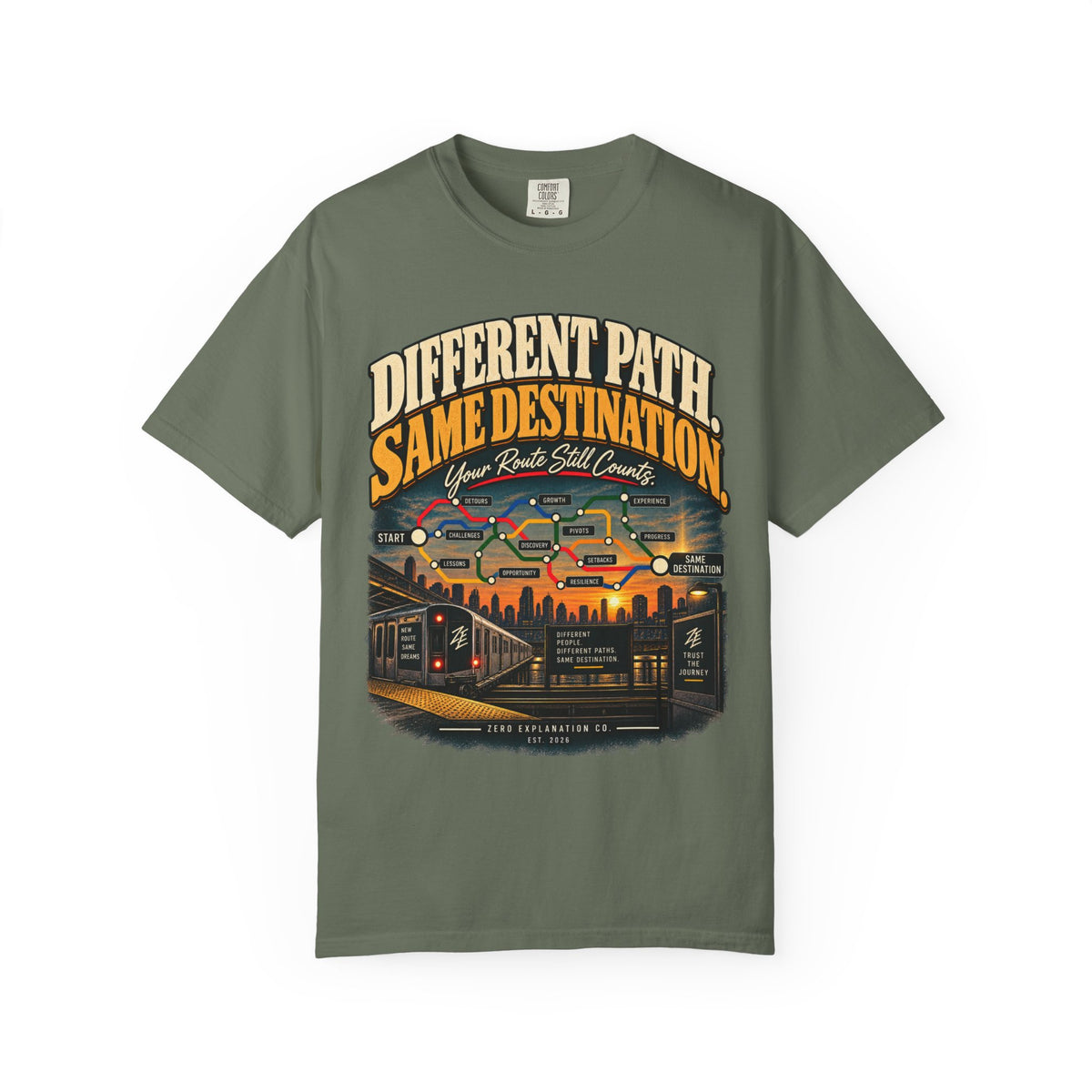 Different Path, Same Destination Graphic Tee