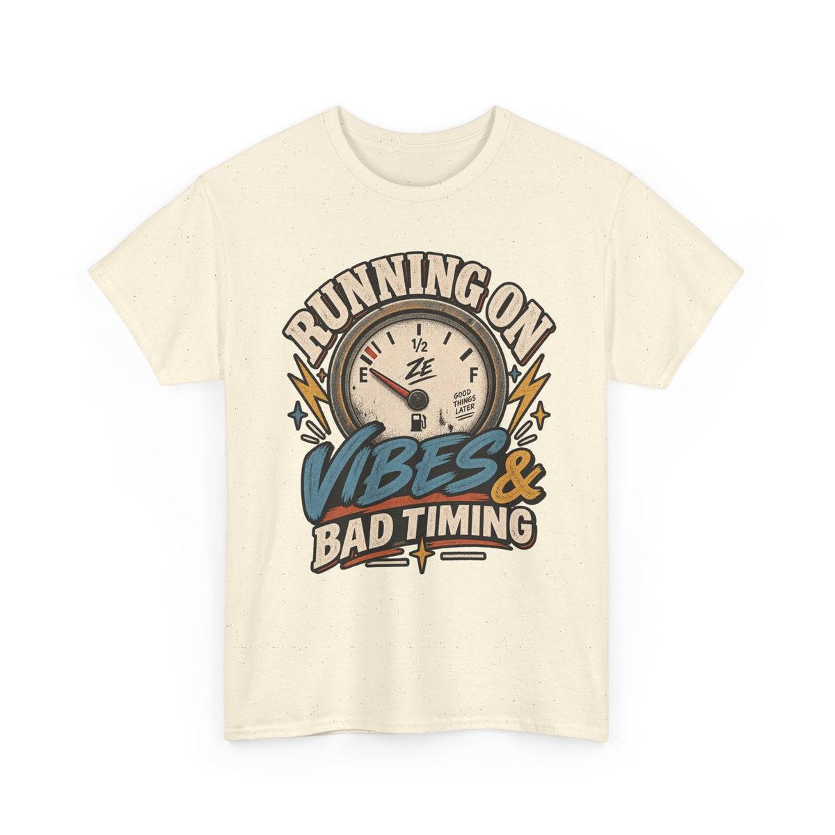 Running on Vibes & Bad Timing Graphic Tee