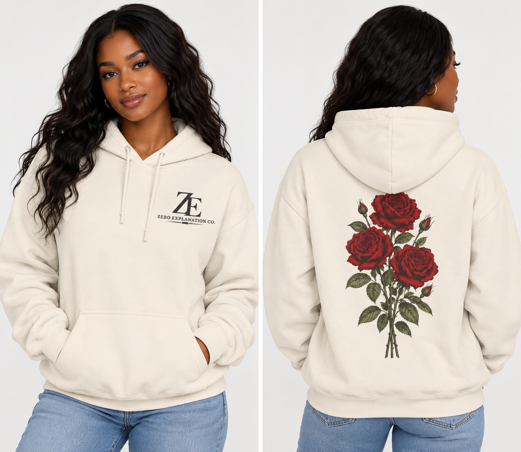 Red Roses Bouquet Hoodie – Zero Explanation Co.