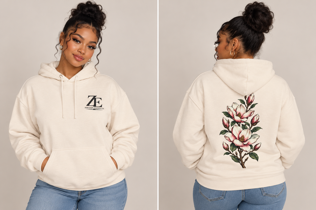 Magnolia Botanical Hoodie – Zero Explanation Co.