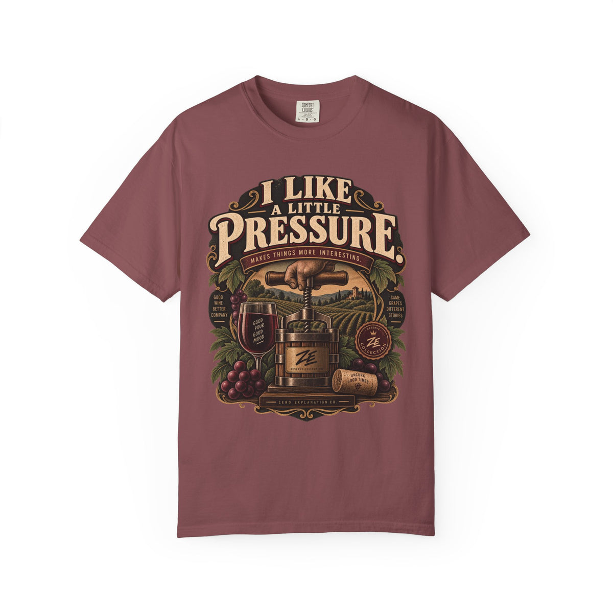 I Like a Little Pressure Vintage Wine Graphic Tee