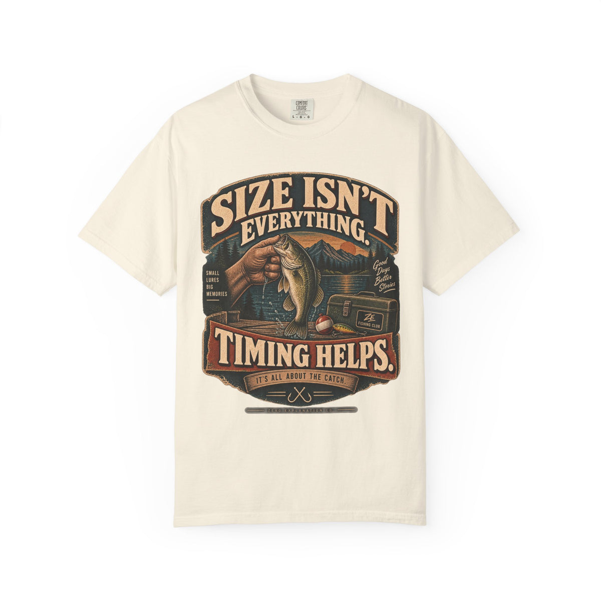 Size Isn’t Everything Timing Helps Vintage Fishing Tee
