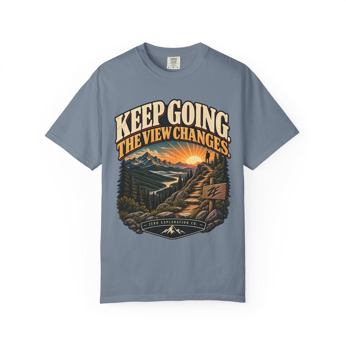 Keep Going The View Changes Vintage Graphic Tee