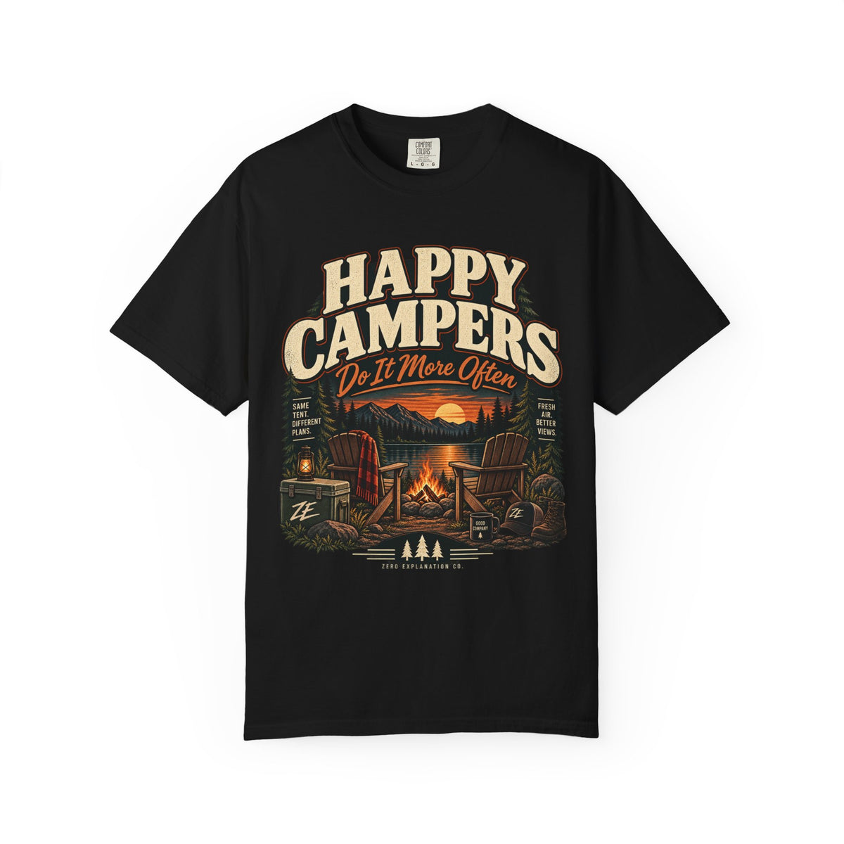 Happy Campers Do It More Often Vintage Camping Tee