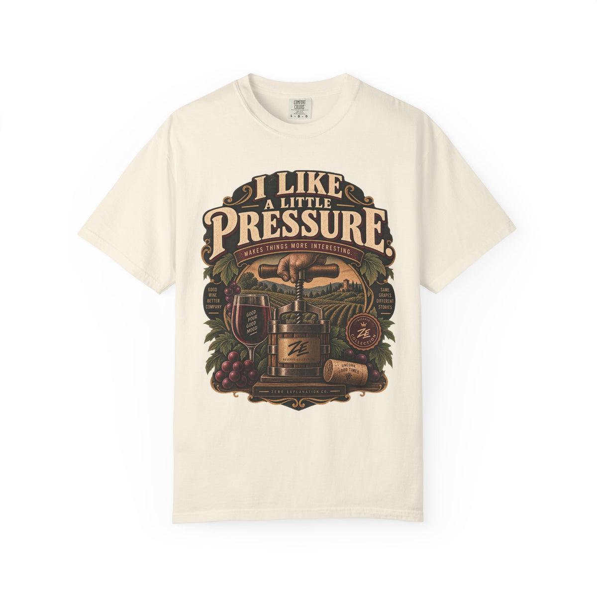 I Like a Little Pressure Vintage Wine Graphic Tee