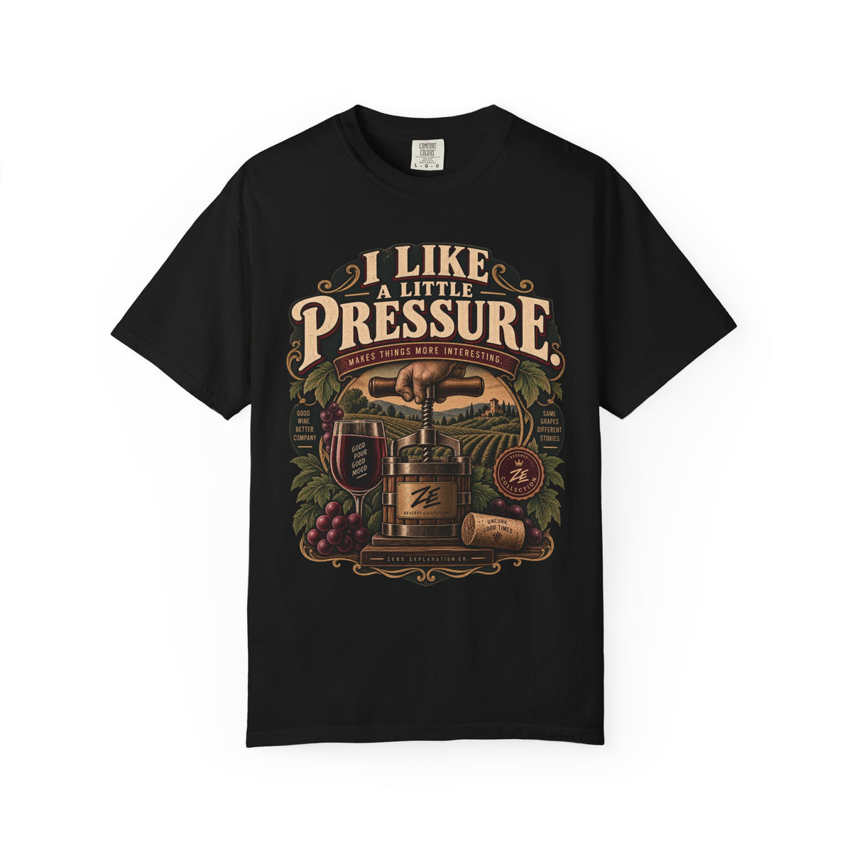 I Like a Little Pressure Vintage Wine Graphic Tee