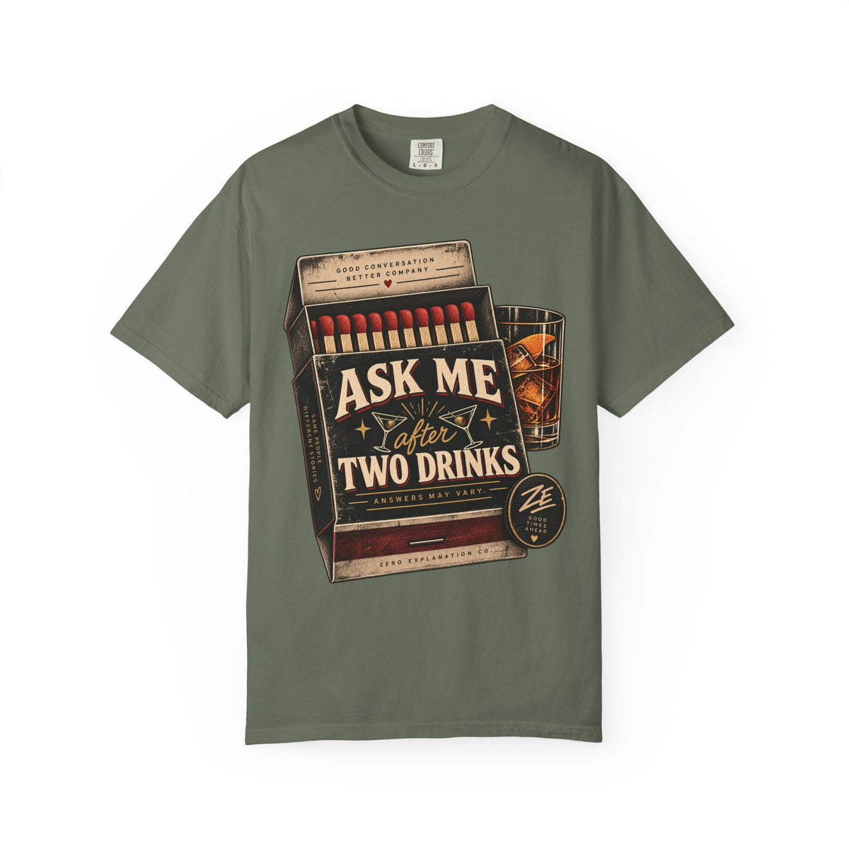 Ask Me After Two Drinks Vintage Graphic Tee