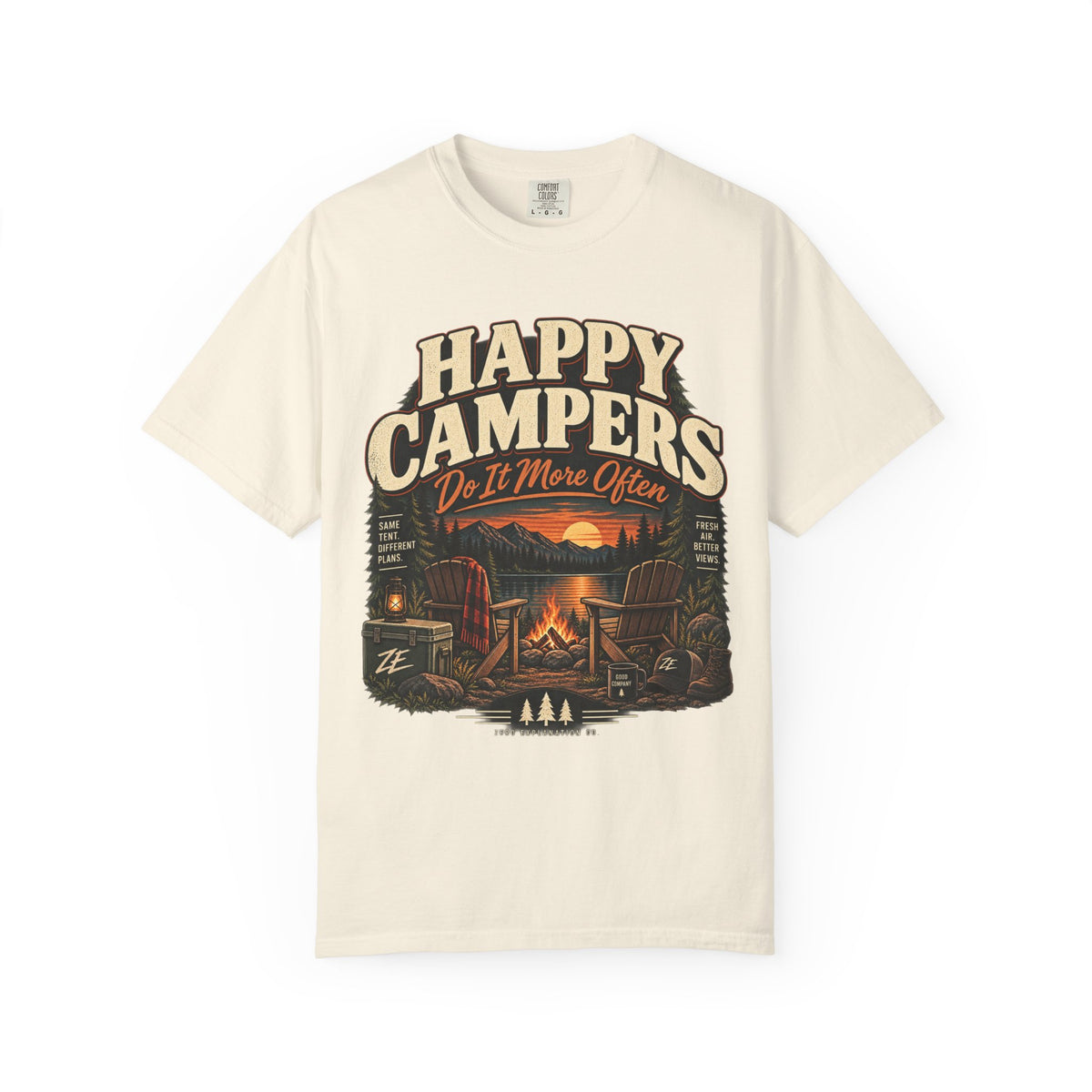 Happy Campers Do It More Often Vintage Camping Tee