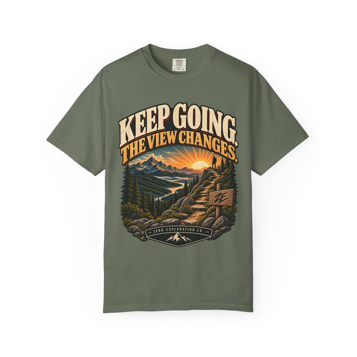 Keep Going The View Changes Vintage Graphic Tee