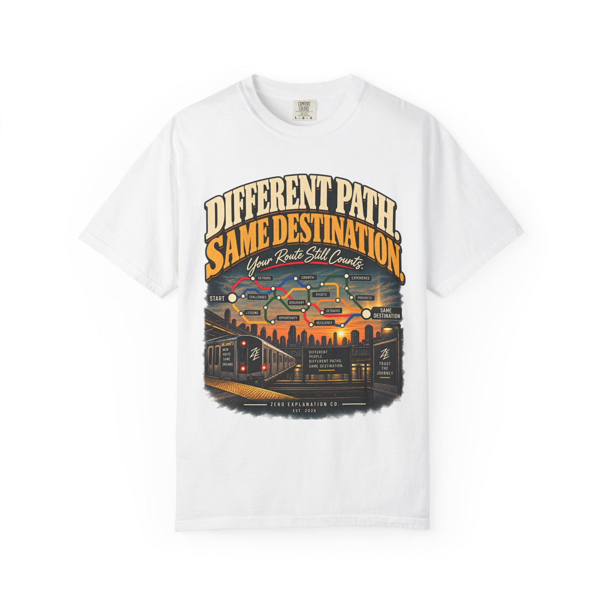 Different Path, Same Destination Graphic Tee