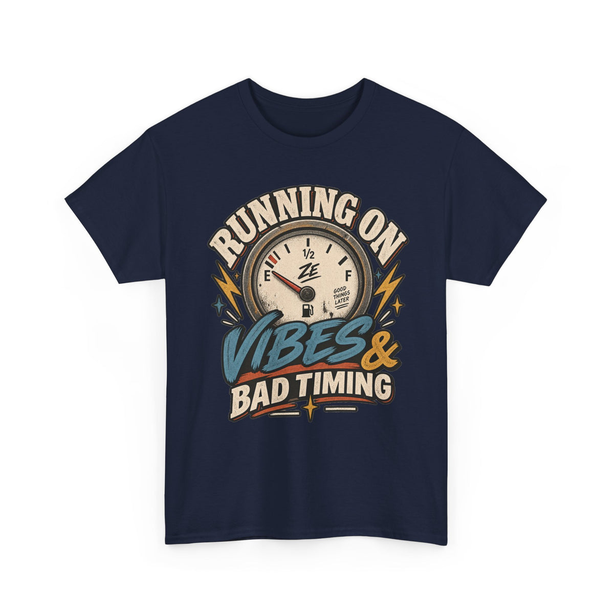 Running on Vibes & Bad Timing Graphic Tee
